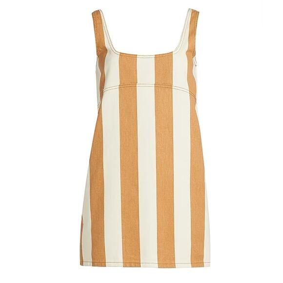 Simon Miller Denim Stripe Sahara Mini Dress Size XL - Picture 3 of 12